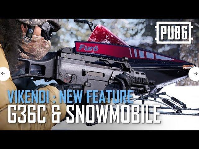 PUBG - Vikendi: New Features - G36C and Snowmobile