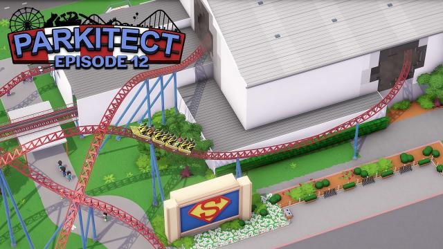 Parkitect: Superman Escape Roller Coaster - EP 12 -