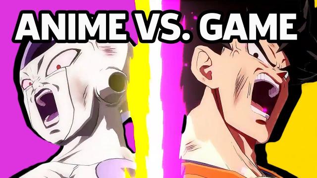 Dragon Ball FighterZ - Anime vs. Game (Goku and Frieza Fight Jiren)