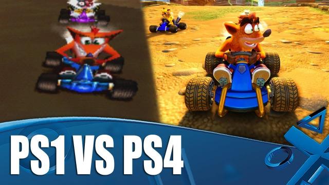 Crash Team Racing Nitro-Fueled - PS4/PS1 Graphics Comparison