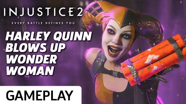 Harley Quinn vs. Wonder Woman Gameplay - Injustice 2