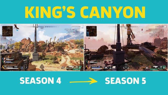 Apex Legends Season 5: Kings Canyon Map Comparison With Season 4