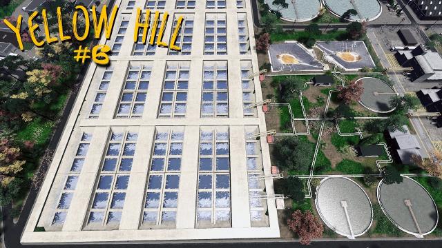 Yellow Hill - The water treatment station| Custom Basins | S2 EP6 | Cities Skylines Gameplay