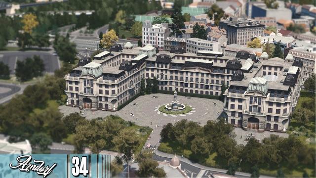 Cities Skylines: ARNDORF - The Medical University, Maintenance Depot and ruins #34