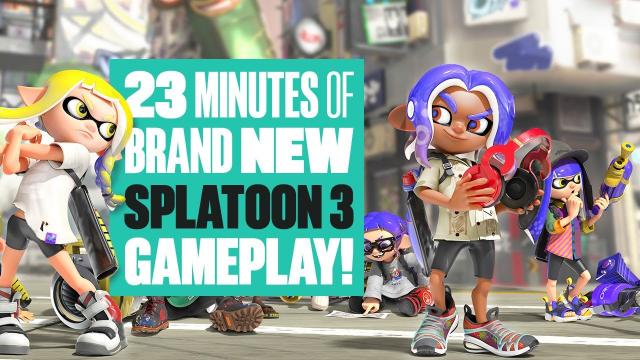 NEW SPLATOON 3 SINGLE-PLAYER GAMEPLAY! First Look At Splatoon 3 Campaign plus Turf War & Salmon Run!