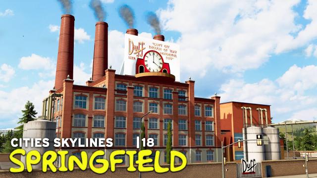 The Duff Brewery | Cities Skylines | 18 | The Simpsons